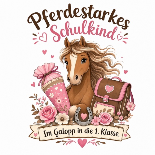 Tasse »Pferdestarkes Schulkind – Im Galopp in...