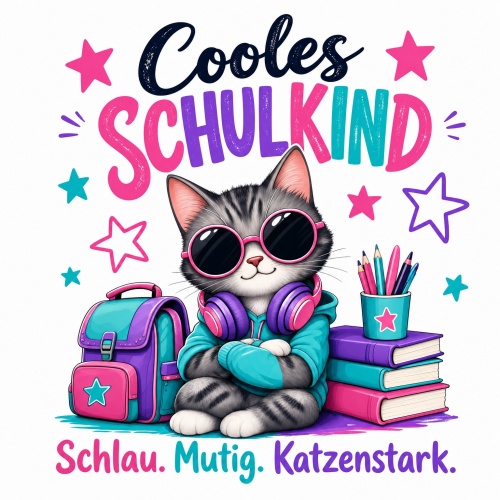 Tasse »Cooles Schulkind – Schlau. Mutig....