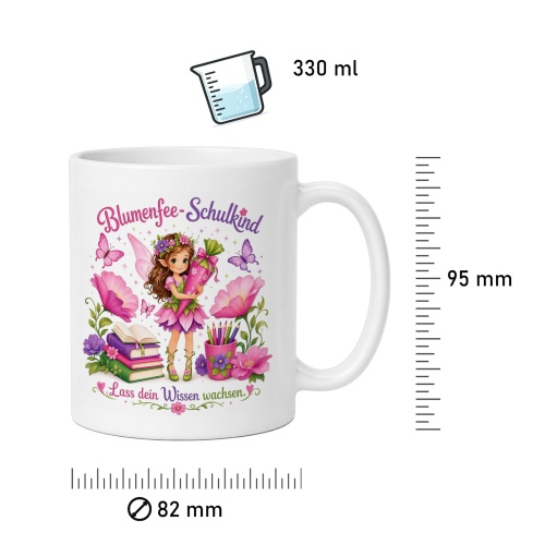 Tasse »Blumenfee-Schulkind – Lass dein Wissen wachsen«
