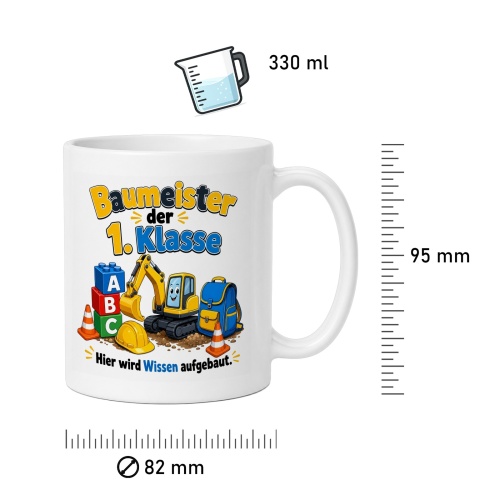Tasse »Baumeister der 1. Klasse«