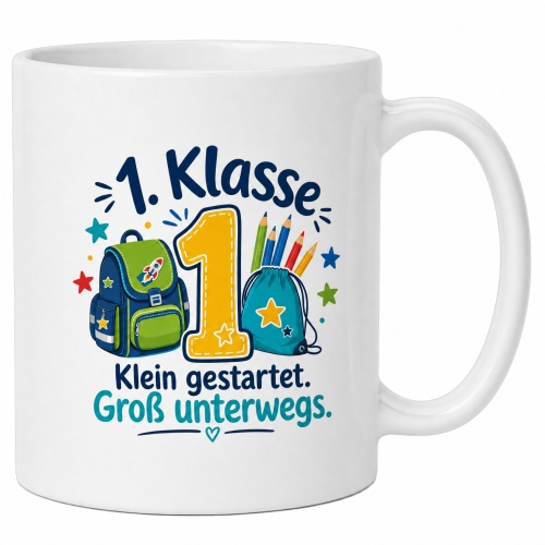Tasse »1. Klasse – Klein gestartet....