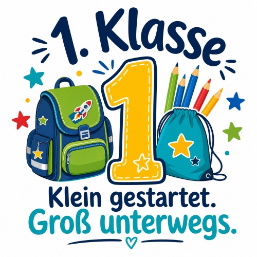Tasse »1. Klasse – Klein gestartet....