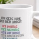 Tasse »Ich gebe 100% bei der Arbeit«