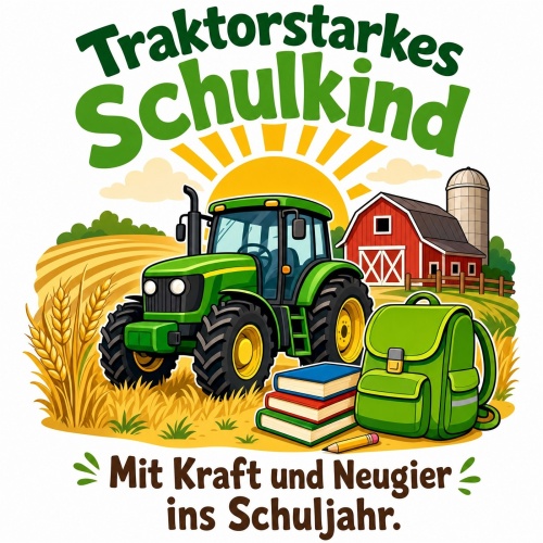 Tasse »Traktorstarkes Schulkind«