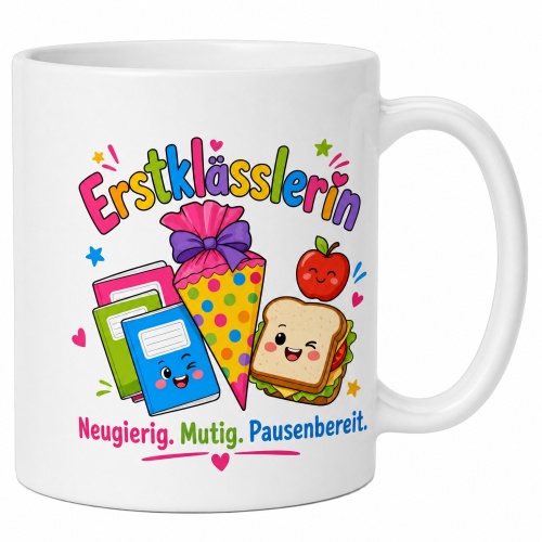 Tasse »Erstklässlerin – Neugierig....