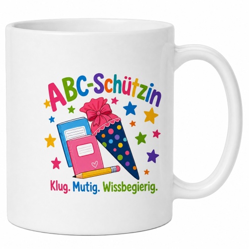 Tasse »ABC-Schützin – Klug. Mutig....