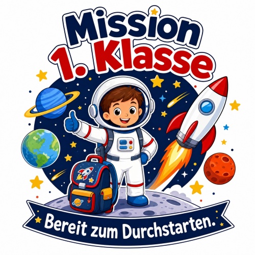 Tasse »Mission 1. Klasse – Bereit zum...