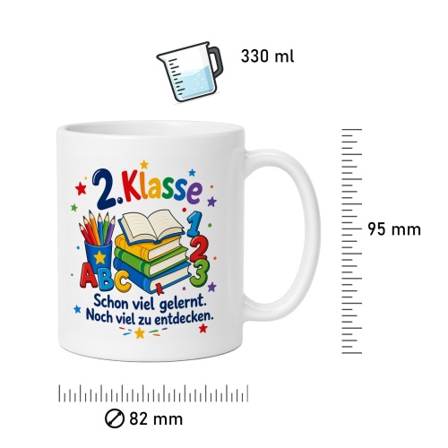 Tasse »2. Klasse – Schon viel gelernt«