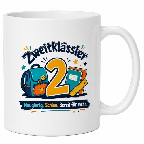 Tasse »Zweitklässler – Neugierig....