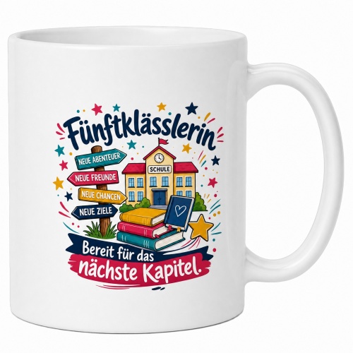 Tasse »Fünftklässlerin – bereit...