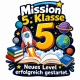 Tasse »Mission 5. Klasse – Neues Level erfolgreich gestartet«