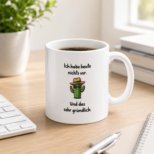 Tasse »Ich habe heute nichts vor. Und das sehr...