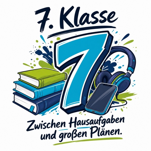 Tasse »7. Klasse – Zwischen Hausaufgaben und...
