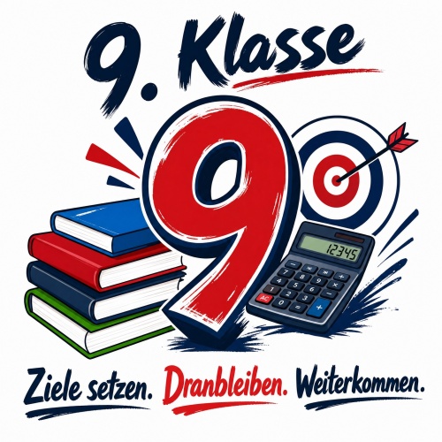 Tasse »9. Klasse – Ziele setzen. Dranbleiben....