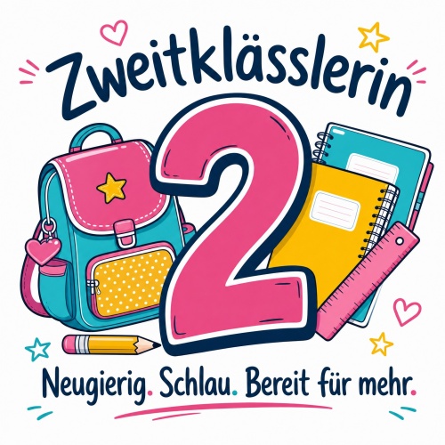 Tasse »Zweitklässlerin – Neugierig....