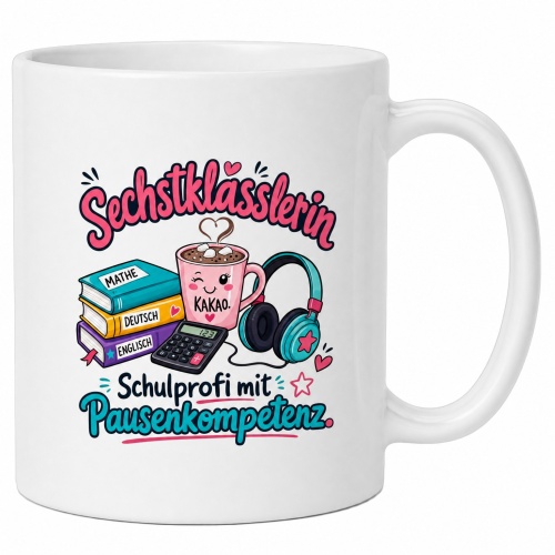 Tasse »Sechstklässlerin – Schulprofi mit...