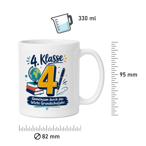 Tasse »4. Klasse – Gemeinsam durch das letzte Grundschuljahr«