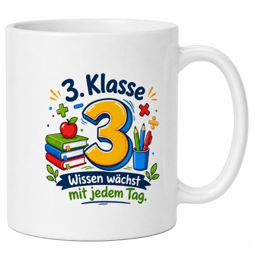 Tasse »3. Klasse – Wissen wächst mit...