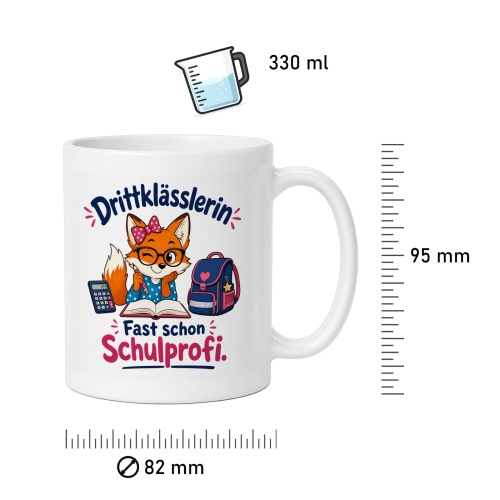 Tasse »Drittklässlerin – Fast schon Schulprofi«