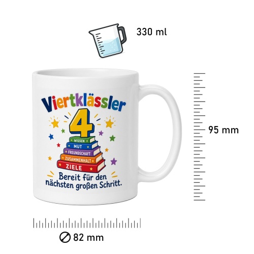 Tasse »Viertklässler – bereit für den nächsten Schritt«