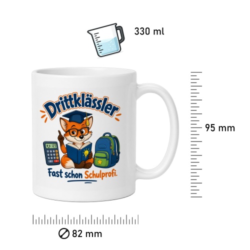 Tasse »Drittklässler – Fast schon Schulprofi«