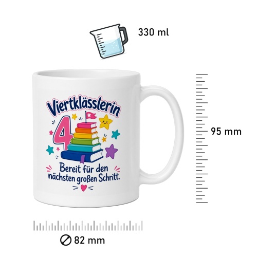 Tasse »Viertklässlerin – Bereit für den nächsten Schritt«