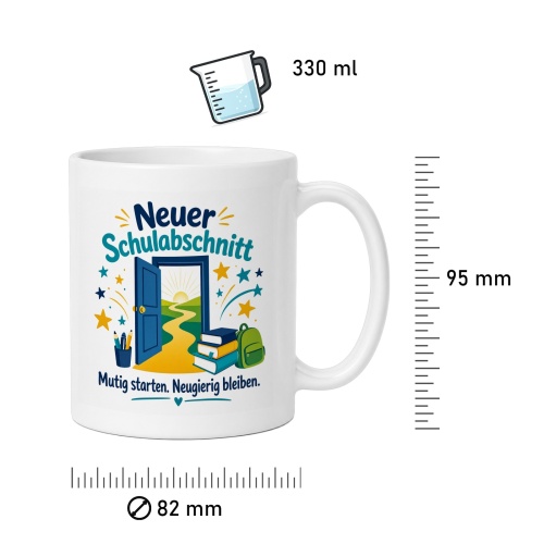 Tasse »Neuer Schulabschnitt«
