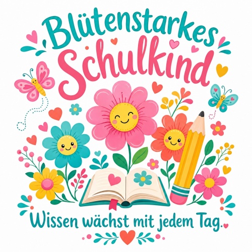 Tasse »Blütenstarkes Schulkind«