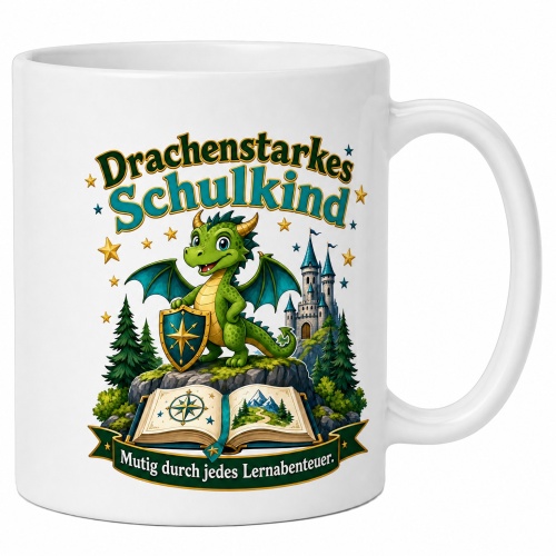 Tasse »Drachenstarkes Schulkind«