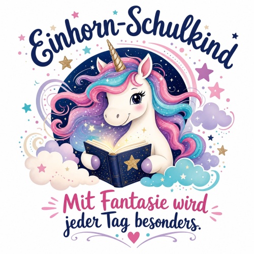 Tasse »Einhorn-Schulkind – Mit Fantasie wird...