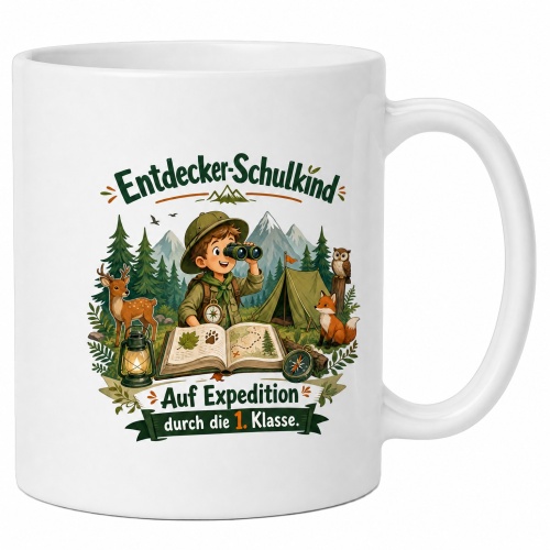 Tasse »Entdecker-Schulkind – Auf Expedition...