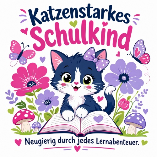 Tasse »Katzenstarkes Schulkind –...