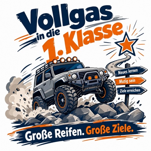 Tasse »Vollgas in die 1. Klasse«