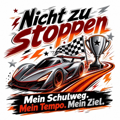 Tasse »Nicht zu stoppen. Mein Schulweg. Mein Tempo....