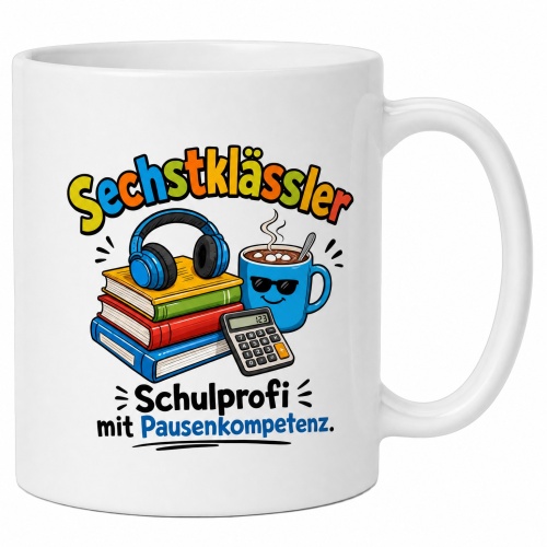 Tasse »Sechstklässler – Schulprofi mit...