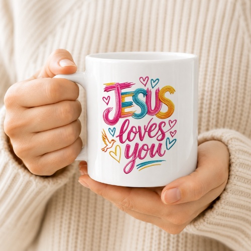 Tasse »Jesus loves you«