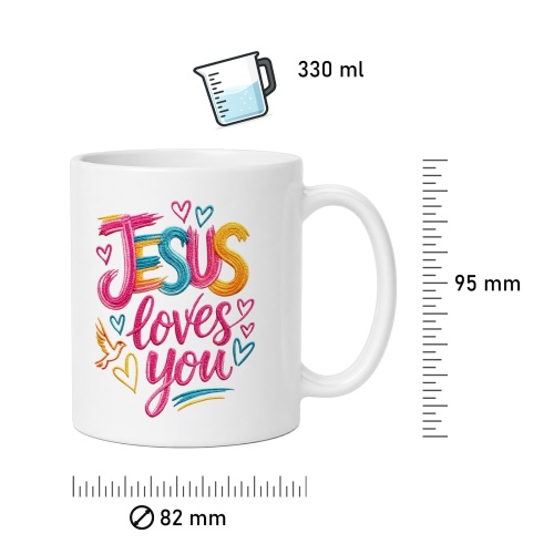Tasse »Jesus loves you«