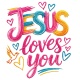 Tasse »Jesus loves you«