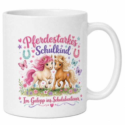 Tasse »Pferdestarkes Schulkind«
