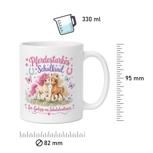 Tasse »Pferdestarkes Schulkind«