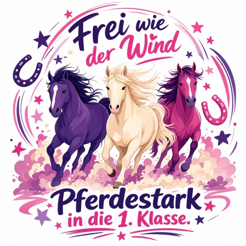 Tasse »Frei wie der Wind – Pferdestark in die...