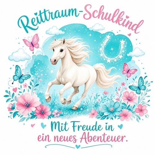 Tasse »Reittraum-Schulkind – Mit Freude in...
