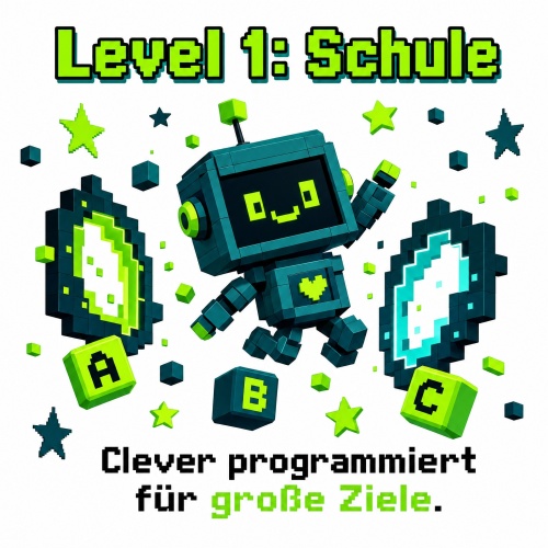 Tasse »Level 1: Schule – Clever...