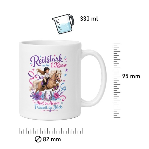 Tasse »Reitstark in die 1. Klasse«