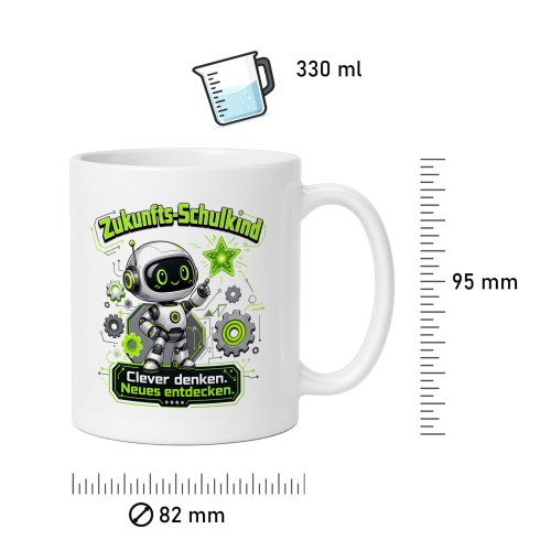 Tasse »Zukunfts-Schulkind – Clever denken. Neues entdecken.«