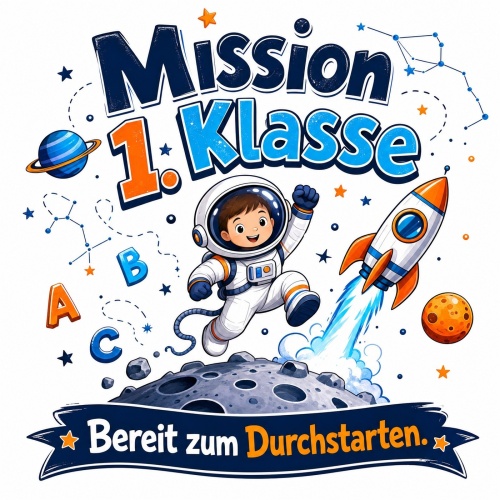 Tasse »Mission 1. Klasse – Bereit zum...