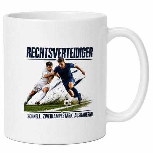 Tasse »Rechtsverteidiger – Schnell....