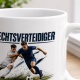 Tasse »Rechtsverteidiger – Schnell. Zweikampfstark. Ausdauernd.«