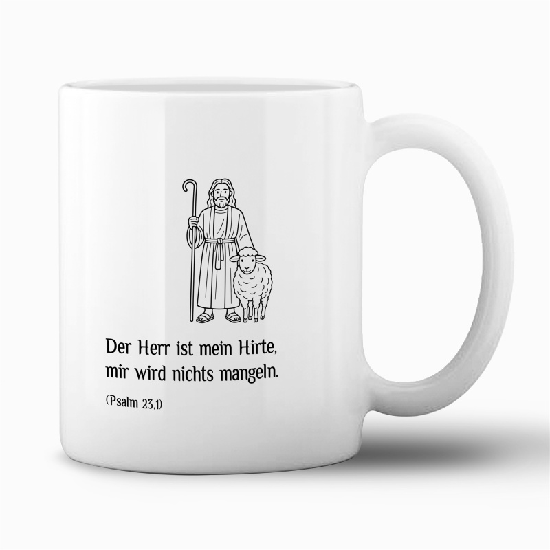 Tasse "Der Herr ist mein Hirte"