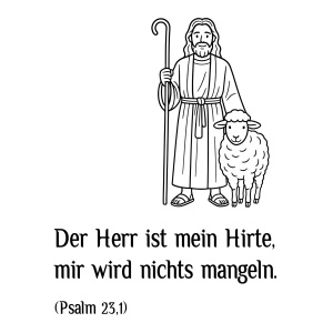 Tasse "Der Herr ist mein Hirte"